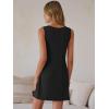 image:imageANRABESS Womens Summer Dresses Lace Crew Neck Sleeveless Sundress 2026 Mini Tank Dress Boho Beach Cover Ups with PocketsBlack
