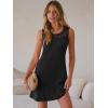 image:imageANRABESS Womens Summer Dresses Lace Crew Neck Sleeveless Sundress 2026 Mini Tank Dress Boho Beach Cover Ups with PocketsBlack