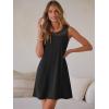 image:imageANRABESS Womens Summer Dresses Lace Crew Neck Sleeveless Sundress 2026 Mini Tank Dress Boho Beach Cover Ups with PocketsBlack
