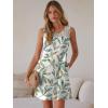 image:imageANRABESS Womens Summer Dresses Lace Crew Neck Sleeveless Sundress 2026 Mini Tank Dress Boho Beach Cover Ups with PocketsFloral Colorful