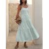 image:imageANRABESS Womens Summer Midi Dresses Casual Striped Plaid Sleeveless Flowy Maxi Dress 2026 Beach Vacation SundressGreen White Stripe