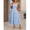 image:imageANRABESS Womens Summer Midi Dresses Casual Striped Plaid Sleeveless Flowy Maxi Dress 2026 Beach Vacation SundressLight Blue White Plaid