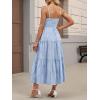 image:imageANRABESS Womens Summer Midi Dresses Casual Striped Plaid Sleeveless Flowy Maxi Dress 2026 Beach Vacation SundressLight Blue White Plaid