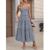 image:imageANRABESS Womens Summer Midi Dresses Casual Striped Plaid Sleeveless Flowy Maxi Dress 2026 Beach Vacation SundressNavy Blue White Plaid