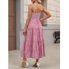 image:imageANRABESS Womens Summer Midi Dresses Casual Striped Plaid Sleeveless Flowy Maxi Dress 2026 Beach Vacation SundressRed White Plaid