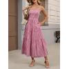 image:imageANRABESS Womens Summer Midi Dresses Casual Striped Plaid Sleeveless Flowy Maxi Dress 2026 Beach Vacation SundressRed White Plaid