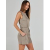 image:imageANRABESS Romper for Women Short Jumpsuit Summer Casual Dressy Sleeveless Outfits Beach Vacation 2026 Trendy One Piece ClothesBeige