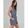 image:imageANRABESS Romper for Women Short Jumpsuit Summer Casual Dressy Sleeveless Outfits Beach Vacation 2026 Trendy One Piece ClothesDeep Gray