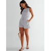 image:imageANRABESS Romper for Women Short Jumpsuit Summer Casual Dressy Sleeveless Outfits Beach Vacation 2026 Trendy One Piece ClothesGray