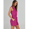 image:imageANRABESS Romper for Women Short Jumpsuit Summer Casual Dressy Sleeveless Outfits Beach Vacation 2026 Trendy One Piece ClothesHot Pink