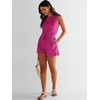 image:imageANRABESS Romper for Women Short Jumpsuit Summer Casual Dressy Sleeveless Outfits Beach Vacation 2026 Trendy One Piece ClothesHot Pink