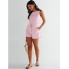 image:imageANRABESS Romper for Women Short Jumpsuit Summer Casual Dressy Sleeveless Outfits Beach Vacation 2026 Trendy One Piece ClothesPink