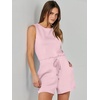 image:imageANRABESS Romper for Women Short Jumpsuit Summer Casual Dressy Sleeveless Outfits Beach Vacation 2026 Trendy One Piece ClothesPink