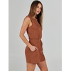 image:imageANRABESS Romper for Women Short Jumpsuit Summer Casual Dressy Sleeveless Outfits Beach Vacation 2026 Trendy One Piece ClothesRust
