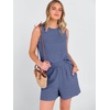 image:imageANRABESS Two Piece Sets for Women Summer Casual Sleeveless Tank Top Matching Shorts Lounge Sets Pajamas 2026 Trendy ClothesDeep Blue