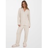 image:imageANRABESS Women Pajama Lounge Sets 2026 Fall 2 Piece Outfits Ribbed Long Sleeve Matching PJ Set Sleepwear LoungewearBeige