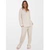 image:imageANRABESS Women Pajama Lounge Sets 2026 Fall 2 Piece Outfits Ribbed Long Sleeve Matching PJ Set Sleepwear LoungewearBeige