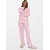 image:imageANRABESS Women Pajama Lounge Sets 2026 Fall 2 Piece Outfits Ribbed Long Sleeve Matching PJ Set Sleepwear LoungewearPink