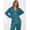 image:imageANRABESS Women Pajama Lounge Sets 2026 Fall 2 Piece Outfits Ribbed Long Sleeve Matching PJ Set Sleepwear LoungewearTeal