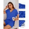 image:imageANRABESS Women Summer Two Piece Lounge Sets Top Matching Shorts Pajama Set 2026 Spring Casual Outfits Beach Vacation ClothesRoyal Blue
