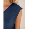 image:imageANRABESS Womens 2 Piece Short Sets 2026 Summer Casual Cap Sleeve Shirts Matching Lounge Outfits Travel Beach Vacation ClothesNavy Blue