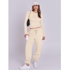 image:imageANRABESS Womens 2 Piece Sweatsuits Long Sleeve Tight Shirt Tops Joggers Fleece Sweatpants Sets 2026 Fall Sweat Lounge OutfitsYellow Apricot