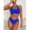 image:imageANRABESS Womens Bikini Sets Two Piece Swimsuits High Waisted Halter Twist Front Bathing Suit 2026 Summer Beach SwimwearRoyal Blue