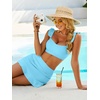 image:imageANRABESS Womens High Waisted Bikini Skirt Set Built in Buttom Two Piece Swimsuits 2026 Summer Beach Bathing Suit SwimwearLight Blue