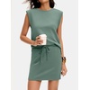 image:imageANRABESS Womens Summer 2 Piece Short Skirt Sets 2026 Cap Sleeve Top Athletic Skort Workout Tennis Matching Set Travel OutfitsLight Green