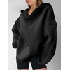 image:imageANRABESS Womens Oversized Hoodies V Neck Sweatshirts Fleece Long Sleeve Pullover Y2K Clothes 2026 Fall Trendy OutfitsBlack