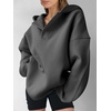 image:imageANRABESS Womens Oversized Hoodies V Neck Sweatshirts Fleece Long Sleeve Pullover Y2K Clothes 2026 Fall Trendy OutfitsDeep Grey