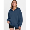 image:imageANRABESS Womens Oversized Hoodies V Neck Sweatshirts Fleece Long Sleeve Pullover Y2K Clothes 2026 Fall Trendy OutfitsNavy Blue
