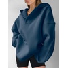 image:imageANRABESS Womens Oversized Hoodies V Neck Sweatshirts Fleece Long Sleeve Pullover Y2K Clothes 2026 Fall Trendy OutfitsNavy Blue