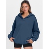 image:imageANRABESS Womens Oversized Hoodies V Neck Sweatshirts Fleece Long Sleeve Pullover Y2K Clothes 2026 Fall Trendy OutfitsNavy Blue