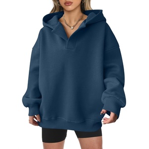 image:imageANRABESS Womens Oversized Hoodies V Neck Sweatshirts Fleece Long Sleeve Pullover Y2K Clothes 2026 Fall Trendy OutfitsNavy Blue