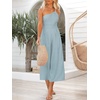 image:imageANRABESS Womens Summer Straps One Shoulder High Waist Dressy Casual Wide Leg Linen Jumpsuit Romper Beach Travel OutfitsSky Blue