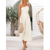image:imageANRABESS Womens Summer Straps One Shoulder High Waist Dressy Casual Wide Leg Linen Jumpsuit Romper Beach Travel OutfitsWhite