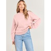 image:imageANRABESS Womens Sweatshirts Crewneck Fleece Oversized Pullover Sweater Spring Winter Cute Tops Teen Girls Preppy Clothes 2026Light Pink