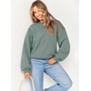 image:imageANRABESS Womens Sweatshirts Crewneck Fleece Oversized Pullover Sweater Spring Winter Cute Tops Teen Girls Preppy Clothes 2026Sage Green