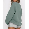image:imageANRABESS Womens Sweatshirts Crewneck Fleece Oversized Pullover Sweater Spring Winter Cute Tops Teen Girls Preppy Clothes 2026Sage Green
