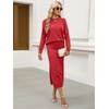 image:imageANRABESS 2 Piece Skirts Sets For Women Fall Fashion 2026 Striped Sweater Midi Dress Knit Lounge Travel Outfits Winter ClothesRed
