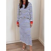 image:imageANRABESS 2 Piece Skirts Sets For Women Fall Fashion 2026 Striped Sweater Midi Dress Knit Lounge Travel Outfits Winter ClothesWhite Blue Red