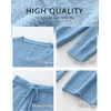 image:imageANRABESS Lounge Sets for Women Fuzzy Fleece Pajama Sets 2 Piece Outfits Cozy Sweater Matching Set 2026 Fall Winter LoungewearBlue