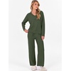 image:imageANRABESS Lounge Sets for Women Fuzzy Fleece Pajama Sets 2 Piece Outfits Cozy Sweater Matching Set 2026 Fall Winter LoungewearLawn Green