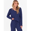 image:imageANRABESS Lounge Sets for Women Fuzzy Fleece Pajama Sets 2 Piece Outfits Cozy Sweater Matching Set 2026 Fall Winter LoungewearNavy Blue