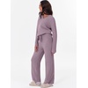 image:imageANRABESS Lounge Sets for Women Fuzzy Fleece Pajama Sets 2 Piece Outfits Cozy Sweater Matching Set 2026 Fall Winter LoungewearPurple