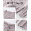 image:imageANRABESS Lounge Sets for Women Fuzzy Fleece Pajama Sets 2 Piece Outfits Cozy Sweater Matching Set 2026 Fall Winter LoungewearSilver Grey