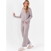 image:imageANRABESS Lounge Sets for Women Fuzzy Fleece Pajama Sets 2 Piece Outfits Cozy Sweater Matching Set 2026 Fall Winter LoungewearSilver Grey