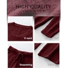 image:imageANRABESS Lounge Sets for Women Fuzzy Fleece Pajama Sets 2 Piece Outfits Cozy Sweater Matching Set 2026 Fall Winter LoungewearWine Red