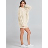 image:imageANRABESS Women 2 Piece Outfits Sweater Lounge Loungewear Sets 2026 Winter Cable Knit Oversized Sweaters Shorts Matching SetsBeige